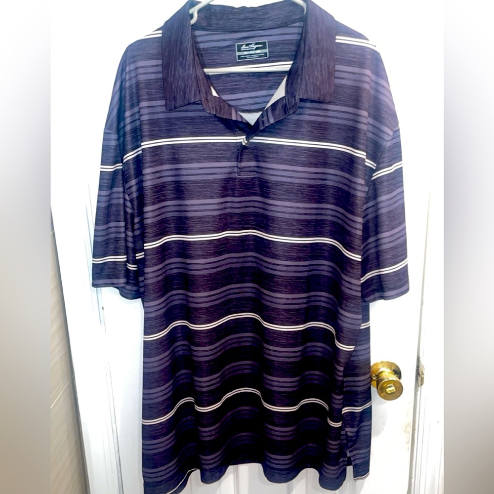 NWOT Ben Hogan performance black and gray polo 3XL